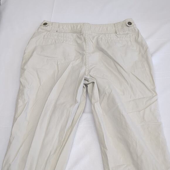 Christopher & Banks Cream Capris Relaxed Fit size 10 - Picture 4 of 4